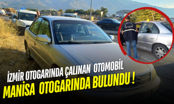 İzmir'de Çalınan Otomobil Manisa'da Bulundu