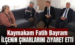 Kaymakam Bayram’dan ilçenin çınarlarına anlamlı ziyaret
