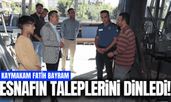 Kaymakam Bayram'dan sanayi esnafına ziyaret!