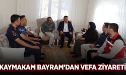 Kaymakam Bayram’dan gazilere ve ailelerine ziyaret