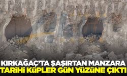 Kırkağaç'ta yol çalışmaları sırasında tarihi küpler gün yüzüne çıktı