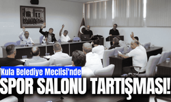 Kula Belediye Meclisi'nde spor salonu gerginliği!