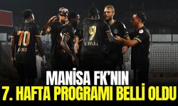Manisa FK’nın 1. Lig’de 7. hafta programı belli oldu