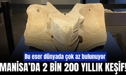 Aigai’de 2 bin 200 yıllık güneş saati Manisa Müzesi’nde sergileniyor
