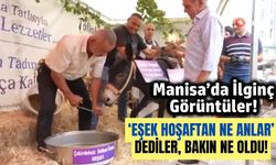 Manisa'da festivalin ilgi odağı hoşnut isimli eşek oldu