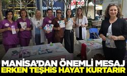 Manisa’da kanser farkındalığı için stant açıldı
