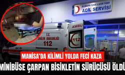 Manisa'da minibüse çarpan bisikletin 16 yaşındaki sürücüsü öldü
