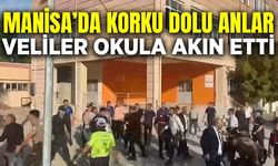 Manisa'da okula saldırı: Veliler akın etti