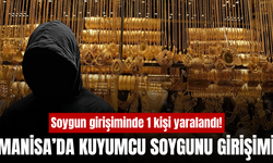 Manisa'da kuyumcu soygunu girişimi: 1 yaralı, 1 gözaltı