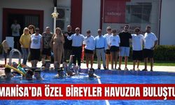 Manisa'da özel bireyler havuz keyfiyle serinledi