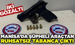 Manisada Şüpheli Araçtan Ruhsatsız Tabanca Çıktı: 2 Gözaltı