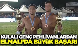 Manisalı genç pehlivanlar Elmalı'da gövde gösterisi yaptı