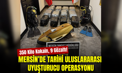 Mersin’de tarihi uyuşturucu operasyonu: 350 kilo kokain ve dalış ekipmanları ele geçirildi
