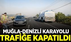 Muğla-Denizli karayolu trafiğe kapandı
