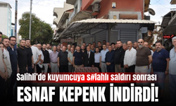 Salihli’de kuyumcu soygun girişiminin ardından esnaf kepenk indirdi