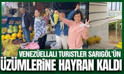 Sarıgöl'ün üzümleri Venezüellalı turistleri mest etti!