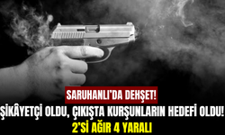 Saruhanlı’da dehşet! Eşinin bulunduğu araca kurşun yağdırdı: 4 yaralı