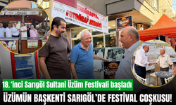 Sarıgöl’de üzüm coşkusu başladı! Festival alanında renkli görüntüler