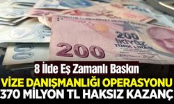 Vize vurgununa 370 milyonluk operasyon!