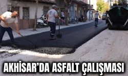 Akhisar’da 3 Kilometrelik Yolda Sıcak Asfalt Çalışması Başladı