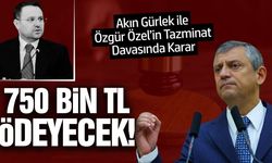 Akın Gürlek ile Özgür Özel’in tazminat davasında karar çıktı!