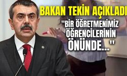 Bakan Tekin'den dikkat çeken açıklamalar