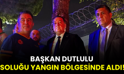 Manisa’daki fabrika yangınında Başkan Dutlulu da bölgedeydi!