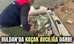 Buldan’da kaçak avcılığa darbe: 500 metrelik balık ağı ele geçirildi