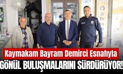 Demirci Kaymakamı Bayram esnaf ziyaretlerini sürdürüyor!