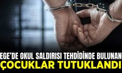 Ege'de okul saldırısı tehdidinde bulunan 2 çocuk tutuklandı