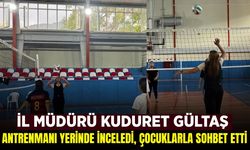 İl Müdürü Kuduret Gültaş minik sporcuların heyecanına ortak oldu