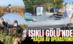 Işıklı Gölünde kaçak av operasyonu: 19 kişiye işlem yapıldı