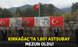 Kırkağaç’ta 1.801 astsubay adayı eğitimini tamamladı!