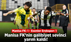 Manisa FK son dakikada yıkıldı! Erokspor penaltıyla puanı kurtardı