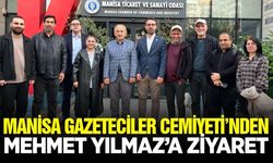 Manisa Gazeteciler Cemiyeti’nden Mehmet Yılmaz’a tebrik ziyareti