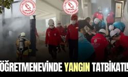 Manisa öğretmenevinde yangın tatbikatı!