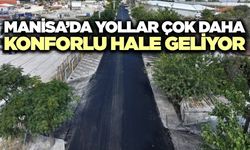 Manisa'da 2 kilometrelik yol yenilendi!