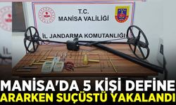 Manisa'da kaçak kazı operasyonu: 5 kişi suçüstü yakalandı