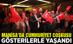 Manisa'da cumhuriyet coşkusu müzik ve gösterilerle yaşandı