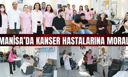 Manisa’da kanser hastalarına müzikle moral verdiler