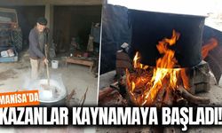 Manisa’da kazanlar kuruldu: Kışın vazgeçilmezi için yoğun mesai!