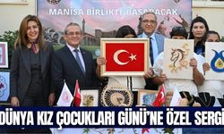 Manisa’da kız çocuklarının el emeği ürünleri sergilendi
