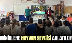 Manisa'da miniklere hayvan sevgisi aşılandı!
