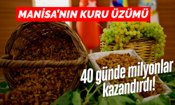 Manisa’nın kuru üzümü dünyaya açıldı! 40 günde 68,3 milyon dolar