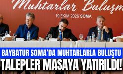 Murat Baybatur Soma’da muhtarlarla bir araya geldi!