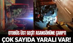EGO otobüsü üst geçit asansörüne çarptı: Çok sayıda yaralı