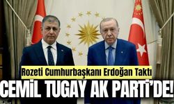 Rozeti Cumhurbaşkanı Erdoğan taktı: Cemil Tugay AK Parti saflarında!