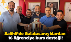 Salihli’de Galatasaraylılardan öğrencilere burs desteği
