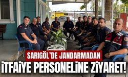 Sarıgöl Jandarmasından İtfaiyecilere  anlamlı ziyaret!