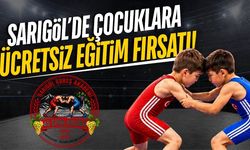 Sarıgöl'de çocuklara ücretsiz güreş eğitimi!
